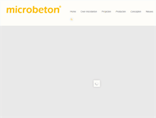 Tablet Screenshot of microbeton.nl